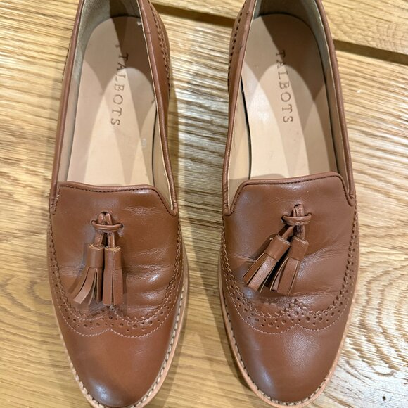 Talbots Brown leather tassel loafer - Picture 1 of 8